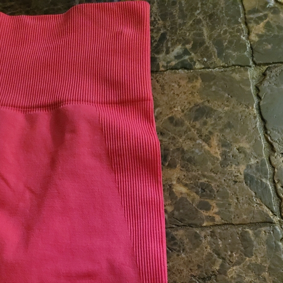 NUX hot pink moderate compression leggings S & M NWT - Picture 4 of 6